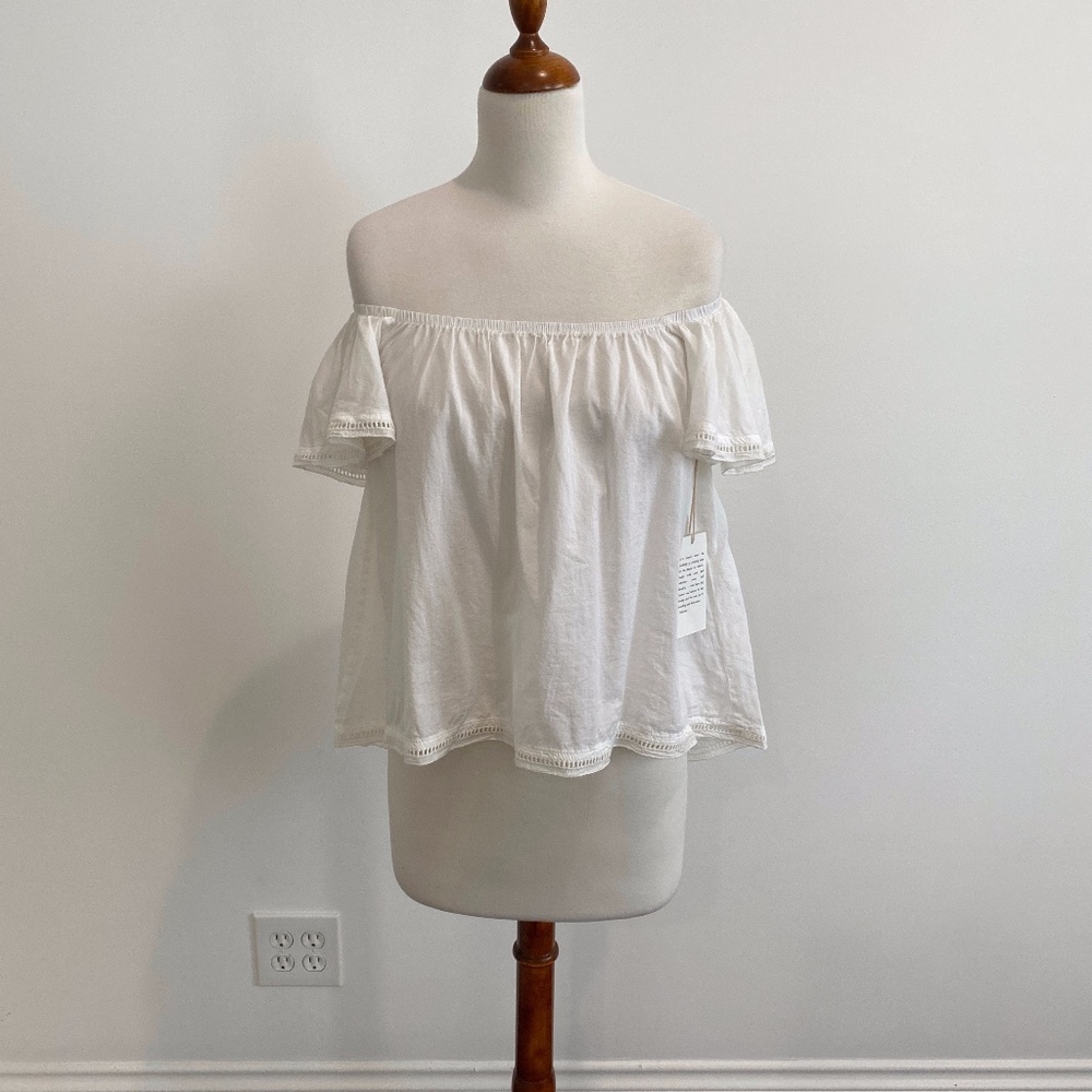 McGuire Odeon Ruffle Top White